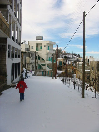 Snow in Kfarsghab